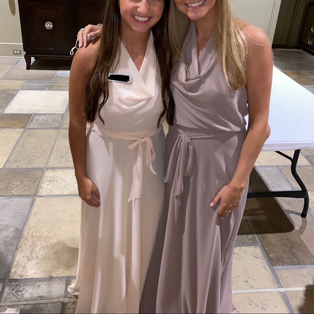 Nouvelle AMSALE Taupe Bridesmaid Dress